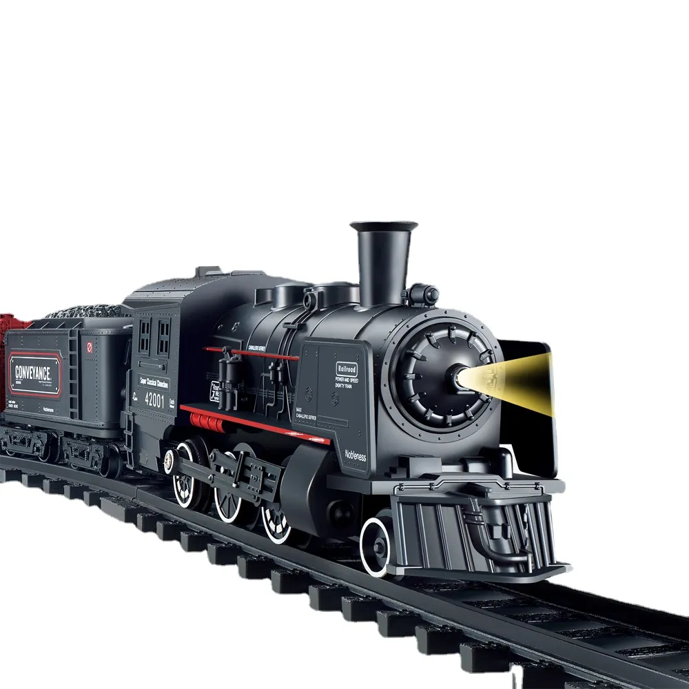 Electric Railway King Simulation Train Toy With Water Steam