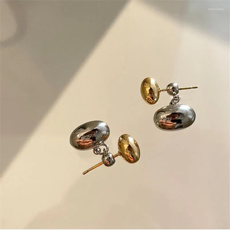 Brincos de garanhão S925 Silver agulha de metal redonda Bola redonda Temperamento coreano Luz de alta qualidade Luxury Jewelry Gifts