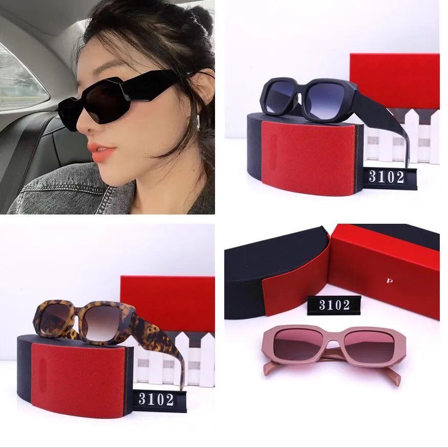 Top quadratische Sonnenbrille P3102P, Luxus-Markendesigner, Vollformat, gemischte Farblinsen, Acetat-Designer für Damen und Herren, Schattierungen, Abschlussball, Strand-Shopping, modische Brillen