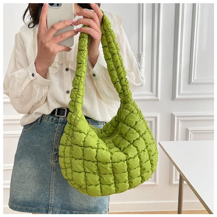 Cos Bag Luxe wolkentas naar beneden handtas schoudertassen grote tote axillaire dumpling zachte nylon handtassen ontwerper vrouwen crossbody avondsatchels mini tas