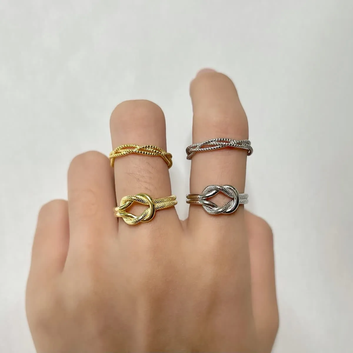 Artisan Knot Rings - Love Knot Rings Nautical - Celtic Knot - Handmade Knot  Rings -