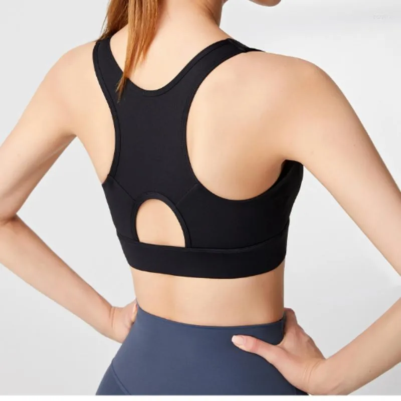 New Womens Front Zipper Top Sports Bras Underwear Shockproof