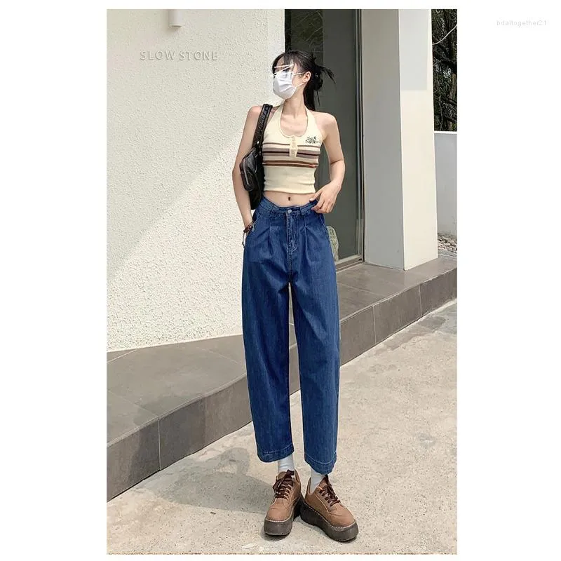 Pantalones Vaqueros Finos De Verano 2023 Para Mujer Cintura Alta