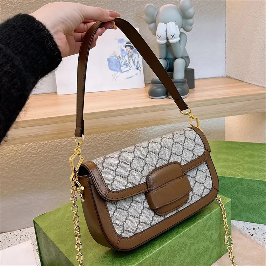 Hot Designer Bags Sac à main de luxe Crossbody Purses For Women Saddles Bag Luxury Chain Shoulder Hand Bags Letter 1955 Totes Leather Flip Messenger Bag Ladies Wallets