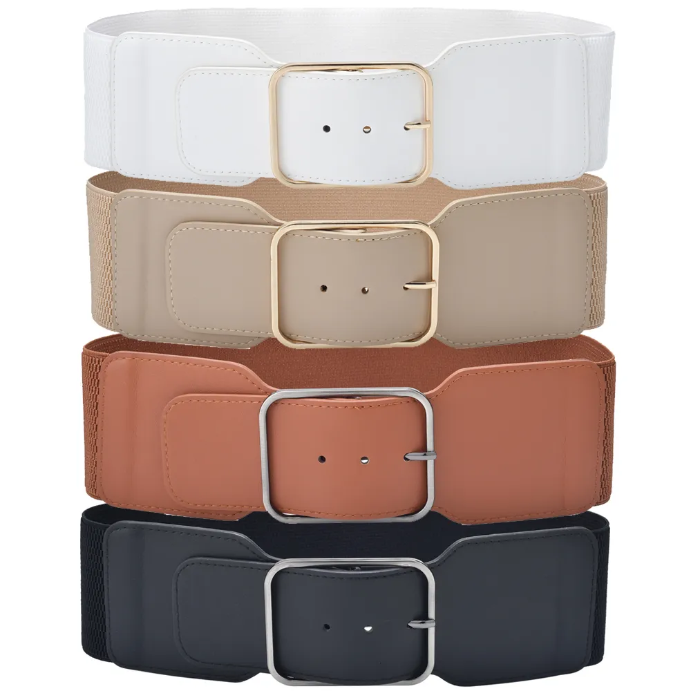 Women's Stretchy Wide Waist Elastic Dress Cummerbund with Pin - Fashionable Cinch Belt for Urbanic Dresses and Accessories (230523)