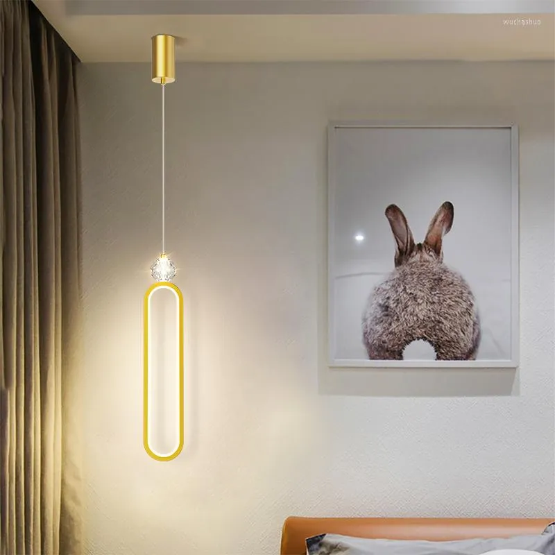 Hangende lampen netto rood modern minimalistisch bedlamp