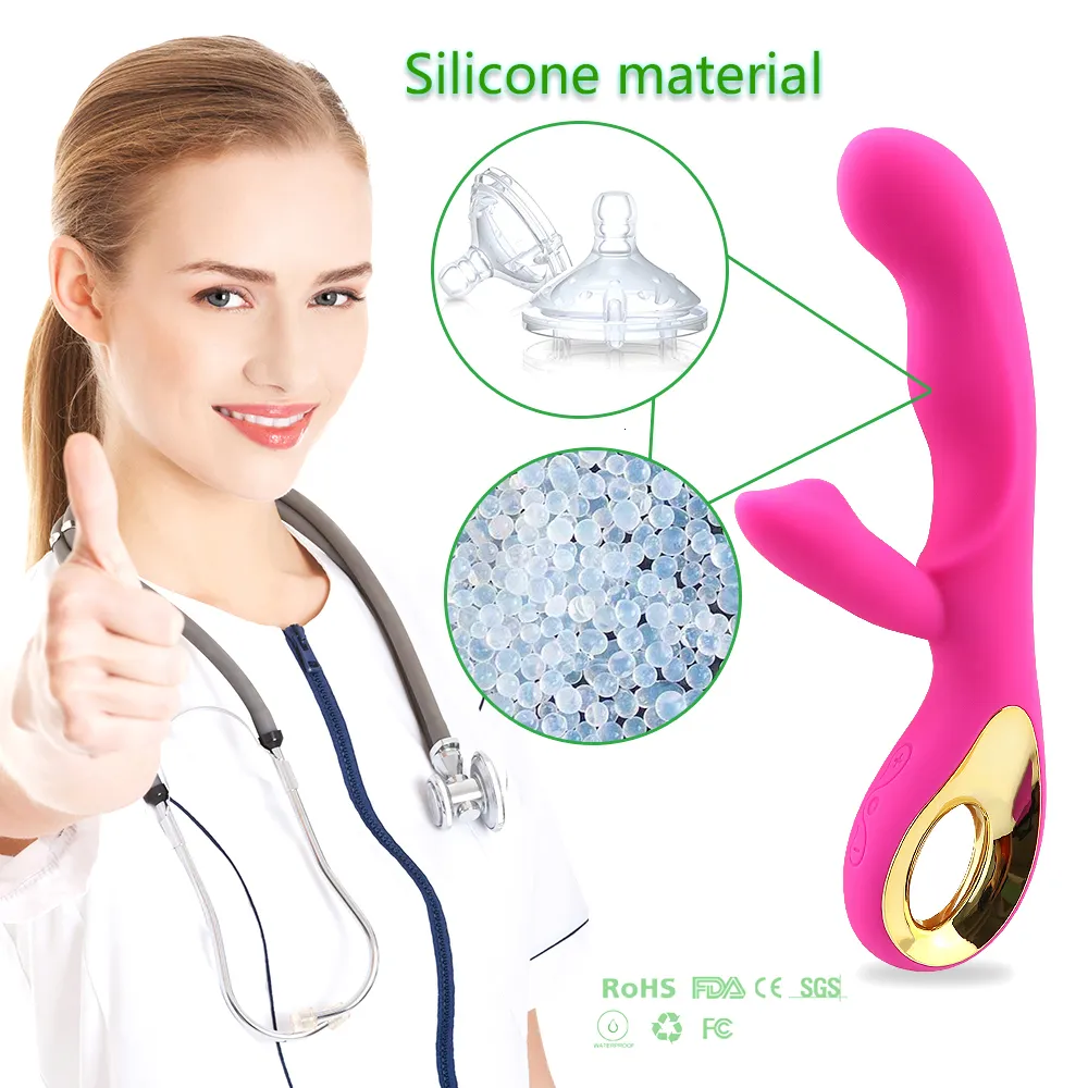 Vibrators Dildo Rabbit Vibrator Massager Clitoris Stimulating Toy G-point Dual Motor Female Massage_voghion.com