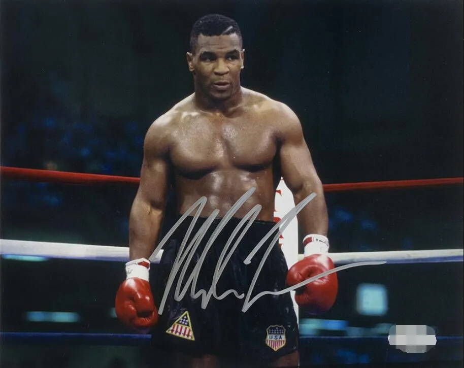 Tyson Autograferad signerad signaturerad Auto Collectible Memorabilia Photo Picture