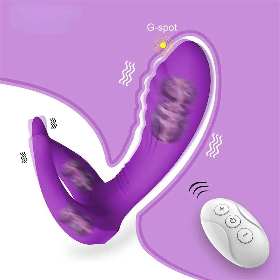 Control Remoto Inalámbrico Dildo Vibrador Mujer Punto De Doble Penetración  Estimulador De Clítoris Parejas Juguetes Sexuales Para Mujeres Adultos 18  50% Venta En Línea Barata De 20,8 €