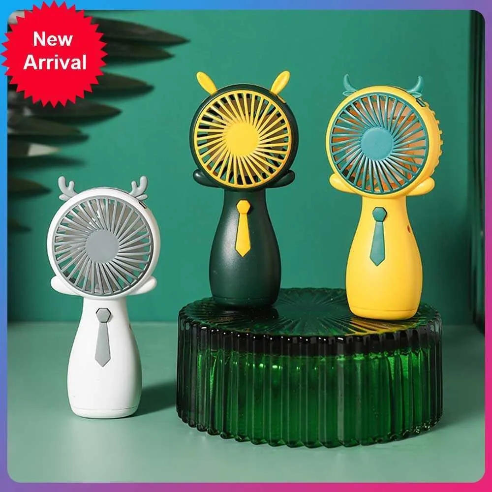 Nieuwe zomerportables Mini Fan Small Pocket Fan Cartoon Fan Handheld fan voor student Desktop Oplaadbare handheld Hoge kwaliteit Hoge kwaliteit