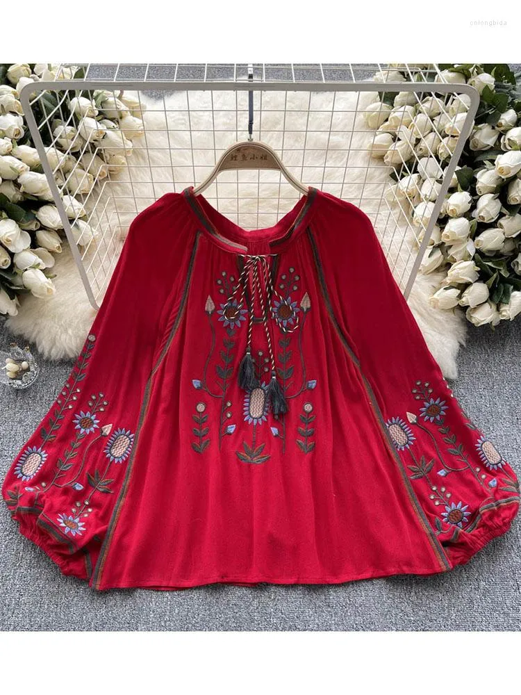 Blusas De Mujer Blusa De Verano Para Mujer Estilo Bohemio Camisa