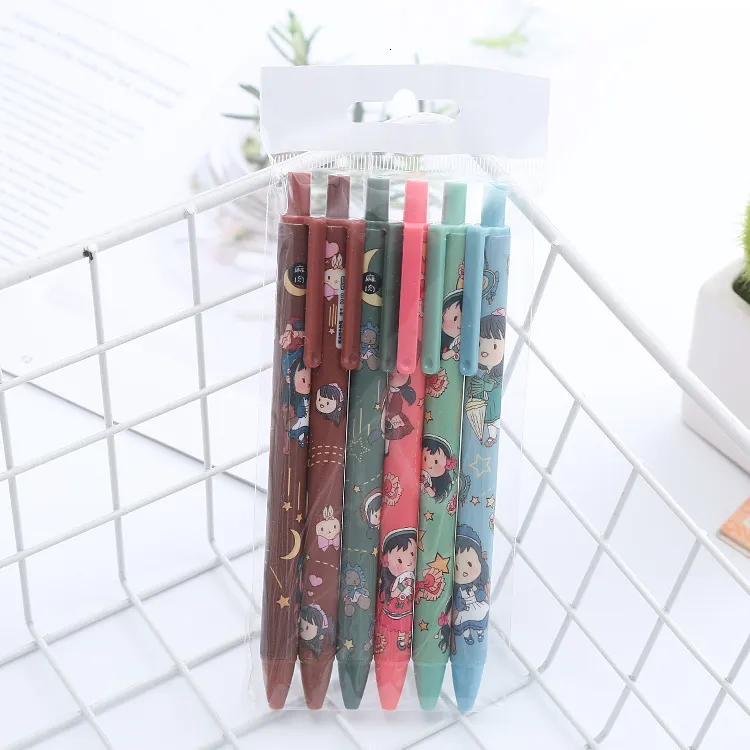 Wholesale Yatniee Kawaii Paperchase Ballpoint Pens Set Of 6 Cute