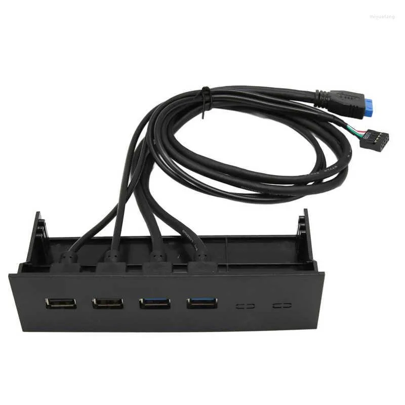 5,25 дюйма USB 3.0 Hub Hub 4 порты 4 Гбит / с высокой скорости 19PIN для ПК.