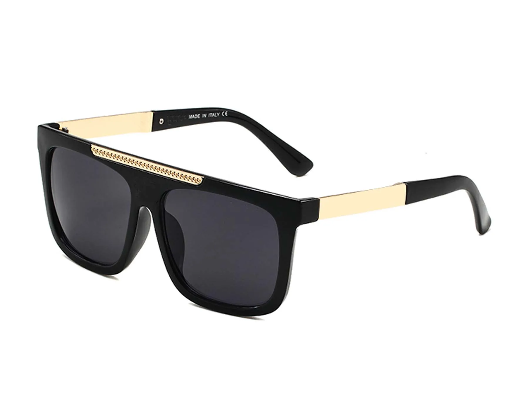 1PCS Summer Luxury Sunglasses para homem mulher unissex designer goggle Beach Sun Glasses Retro Frame Luxury Design UV400 Qualidade superior com óculos de caixa