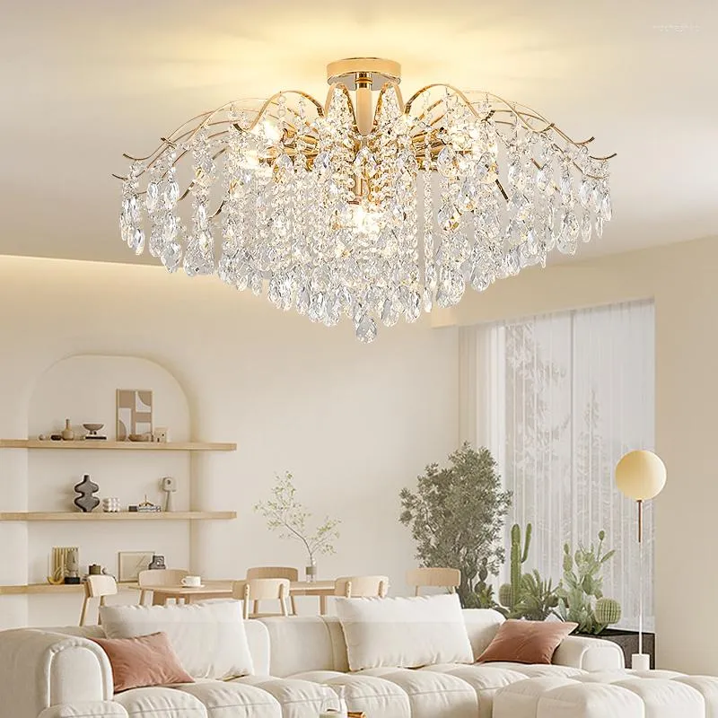 Ceiling Lights Luxury Dining Room Crystal Lamps Minimalist Balcony Aisle Lighting Fixtures Postmodern Living Bedroom Light