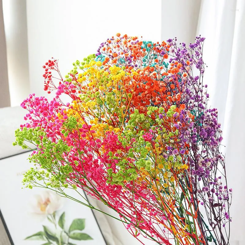 装飾的な花の花の植え付け工場直接販売80g/ロットカラフルなジプソフィラストア開発のためにレアルドライホームデコレーション