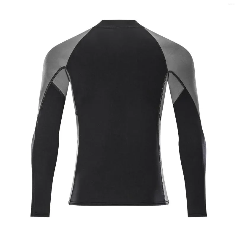 Maillot de bain pour femme 2 mm Haut de plongée Protection solaire Vêtements Hommes séparés Chaud Anti-froid Combinaison à manches longues Natation Surf Snorkeling Vitesse Vêtements secs