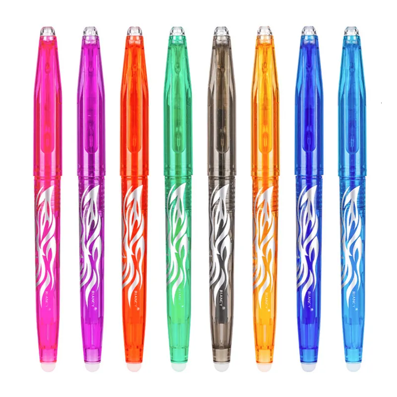 Penne a sfera 4 PcsSet Penna gel cancellabile multicolore 05mm Studente Kawaii Scrittura Strumenti di disegno creativo Cancelleria per forniture scolastiche per ufficio 230523