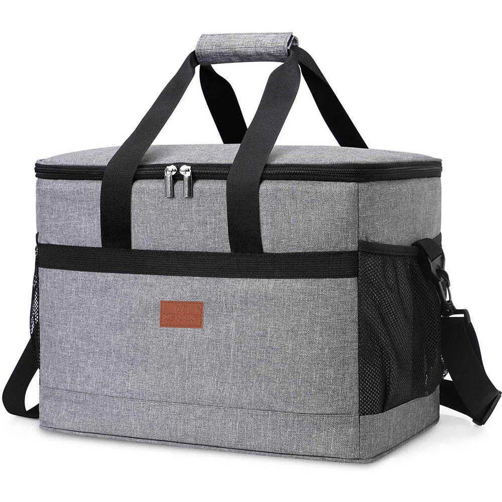 Backpacking Packs 32L Soft Cooler med hårt foder stora isolerade picknicklunchkylväska för camping grill och hemma utomhusaktiviteter P230524