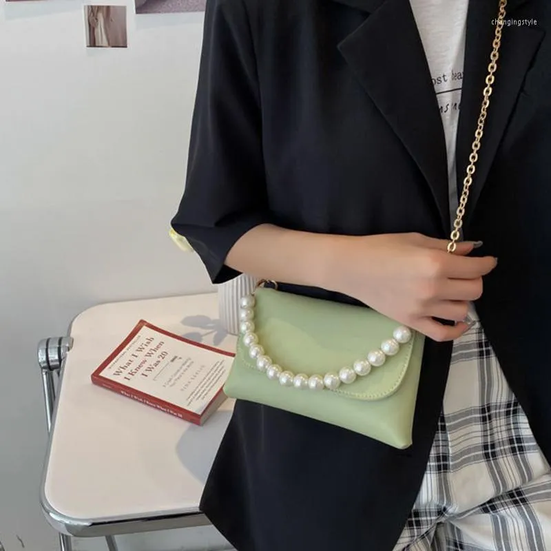 Вечерние сумки с мешками кросс-кусочки плеча женская дизайнерская сумочка кошелек женская цепь моды с бисером Mini 2023 тренд-тренд кожа All-Match