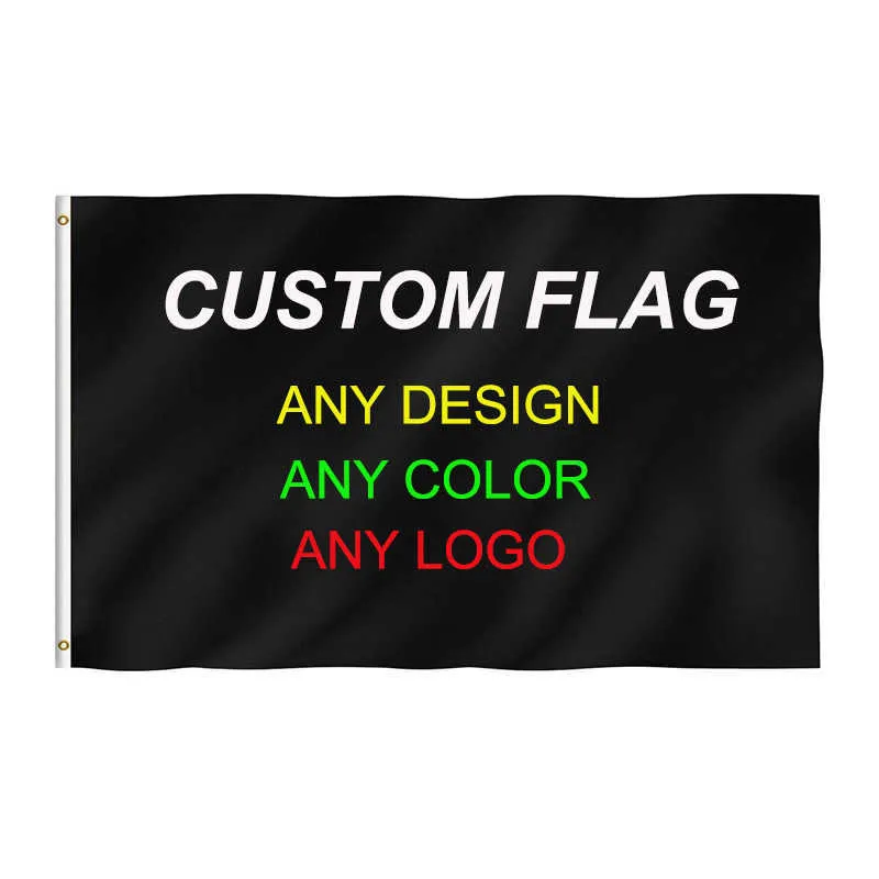 Bannerflaggor Zwjflagshow Custom Printed Flag Polyester Shaft Cover Brass GROMMETS Inomhus utomhus reklam Banner Decoration Party Sport G230524