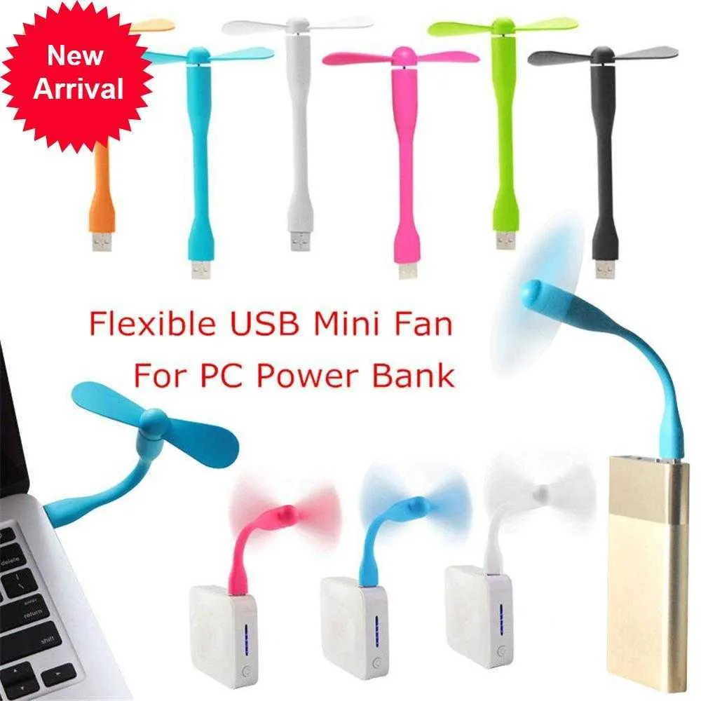 Nova promoção! Hot Sale Fashion Frexible USB Mini Fan Fan portátil Fã de resfriamento para PC Power Bank USB Dispositivos