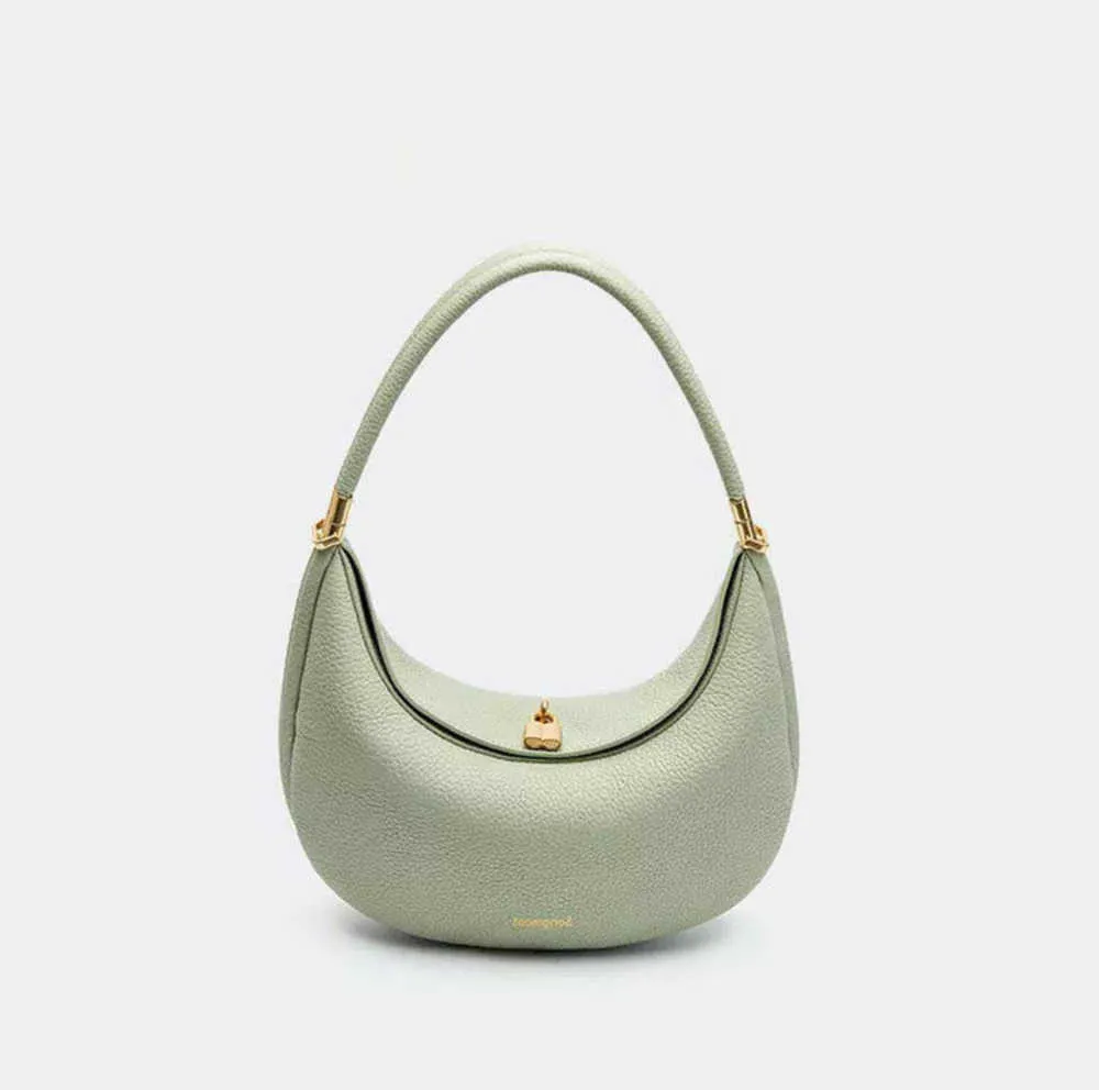 Songmont Luna Bag Lüks Tasarımcı Koltuklu Omuz Omuz Yarım Ay Deri Çanta Debriyaj Çanta Çanta Çantası Crossbody Yeni Stil