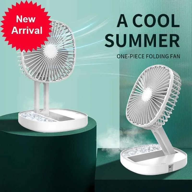 New New Summer Desktop Wall Mounted Mini Small Foldable Fan Rechargeable Folding Electric Fan USB Small Fan Amping