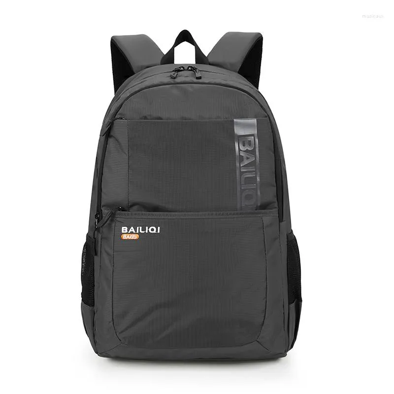 Mochila para homens Nylon Bolsa de viagem ao ar livre à prova d'água de 15,6 polegadas para mochilas da Escola de Adolescentes Casuais Male