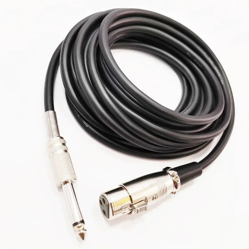 Câble audio micro jack mono 6.3mm M/M 5m