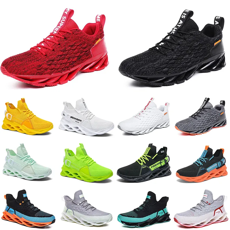 Chaussures Casual Hommes Noir Blanc Vert Rouge Jaune Gris Teal Vert Hommes Chaussures De Course Baskets Sport Baskets