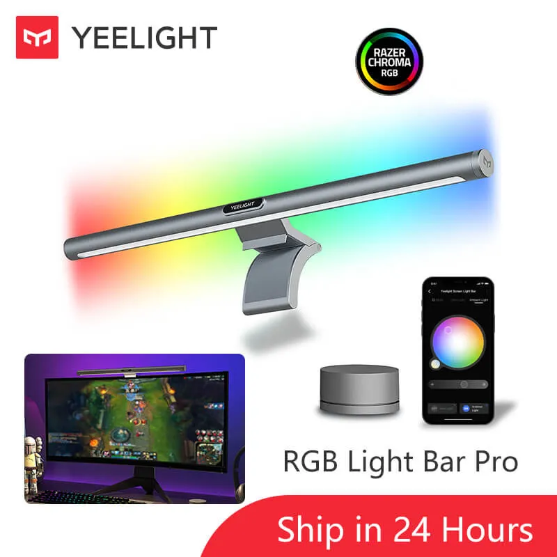 Yeelight LED Screen Light Bar Pro Computer Display Hanging Lamp Game Bar RGB Ra95 Dimmable Color Temperature Wifi Smart Control