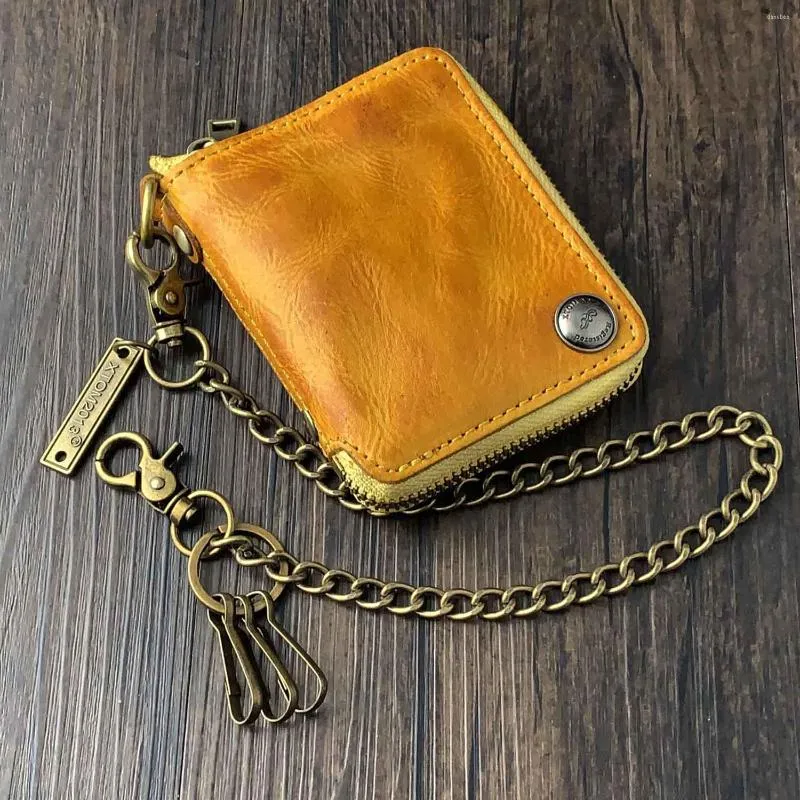 Cartera para hombre con cadena shop