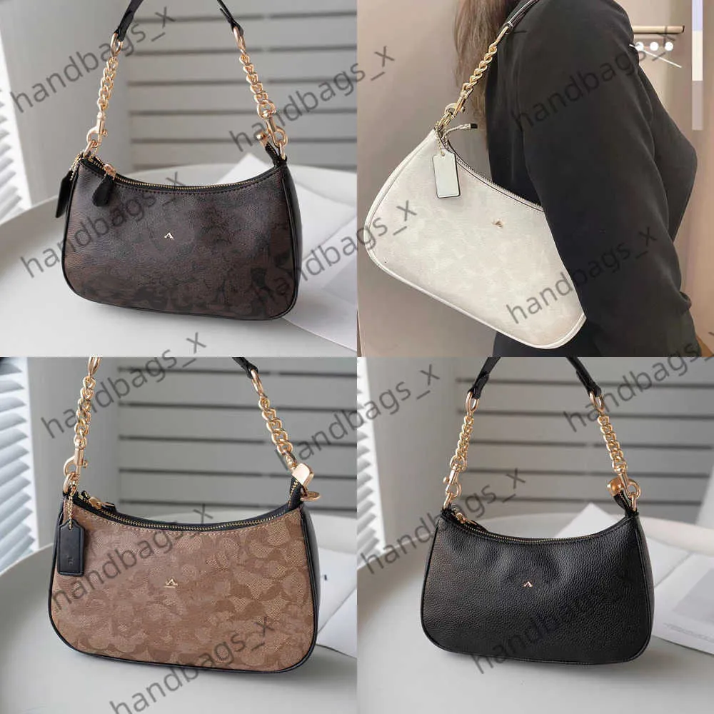 Designer Bag Co Bag Chain Underarm Bag mönster gammal blommakontrast Cowhide Mahjong Bag Single Shoulder Oblique Straddle