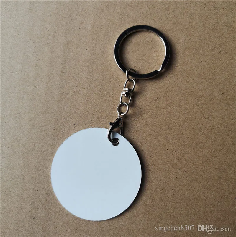 sublimation aluminum blank heart shape Bone round keychains hot transfer printing diy custom blanks key ring consumables