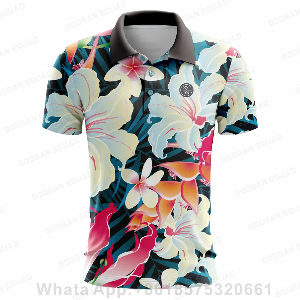 T-shirts d'extérieur portent des hommes chemise de golf été t-shirt à séchage rapide sport jersey vêtements à manches courtes hauts polos respirants pour vêtements 230523
