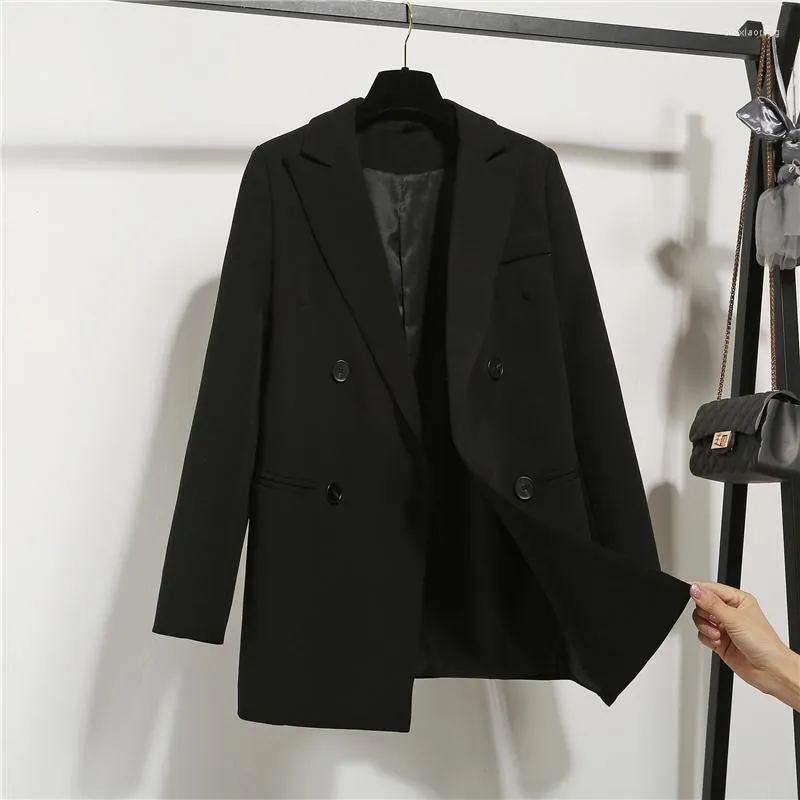 Ternos femininos Luxo Blazer preto Blazer Office Mulher Moda coreana Slim Fit Manga Longa Top Spring Autumn Coat por atacado
