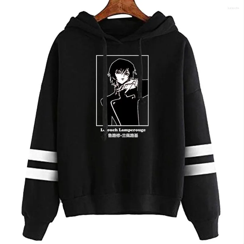 Código masculino Código Geass lelouch da rebelião unissex harajuku lamperouge masculino cool mulher mulher capuz