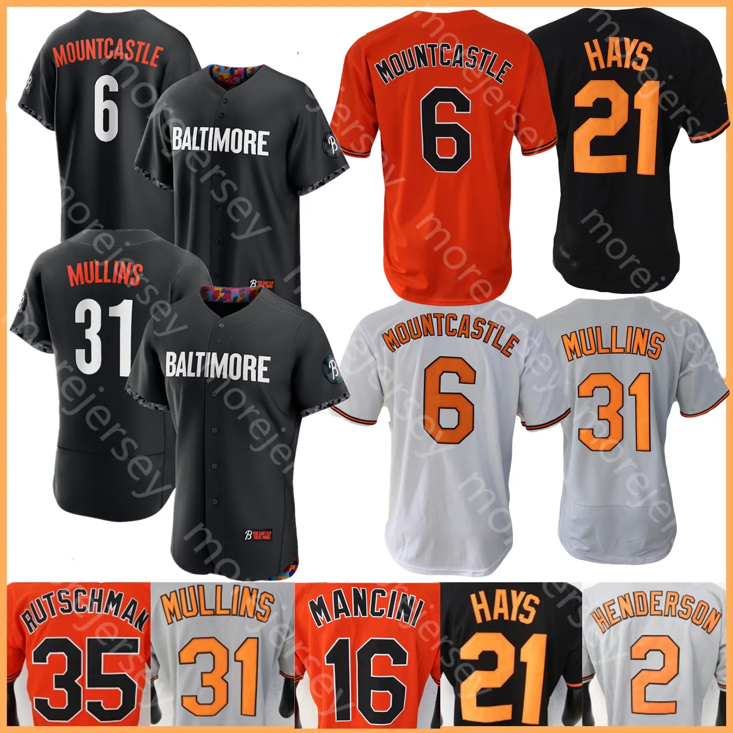 Camiseta De Béisbol City Connect: Cal Ripken, Adley Rutschman, Gunnar ...