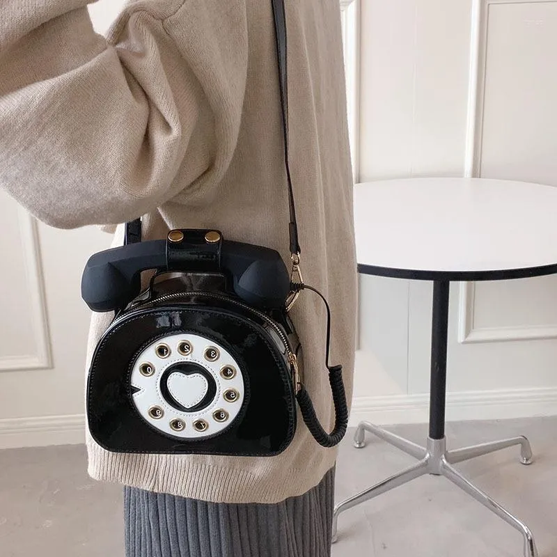 Retro PU Evening Phone Bag With Telephone Shaped Design Top Handle Shoulder And Crossbody Handbag For Women From Fuoco 21.99 DHgate.Com