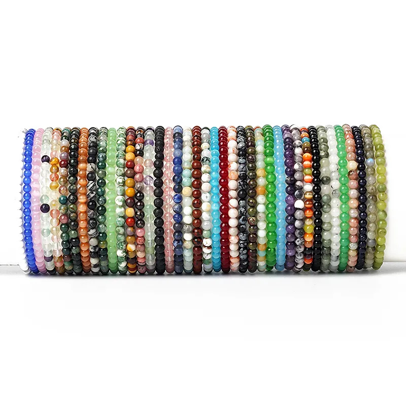 Binchas de pedra de Chakra de 6 mm Pulseira Energia Bagas de pulseira de óculos redondas naturais para homens para homens Jóias de ioga feitas à mão