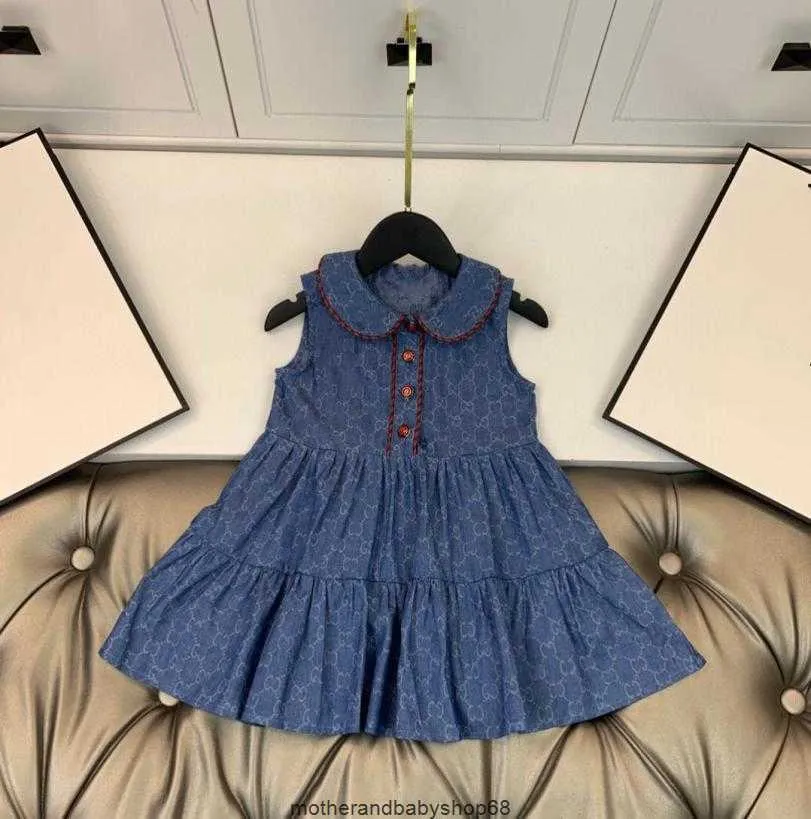 Summer Dress Grils Great Quality Designers Clothes Kids Cotton Brand kjol gril festklänningar krymper inte