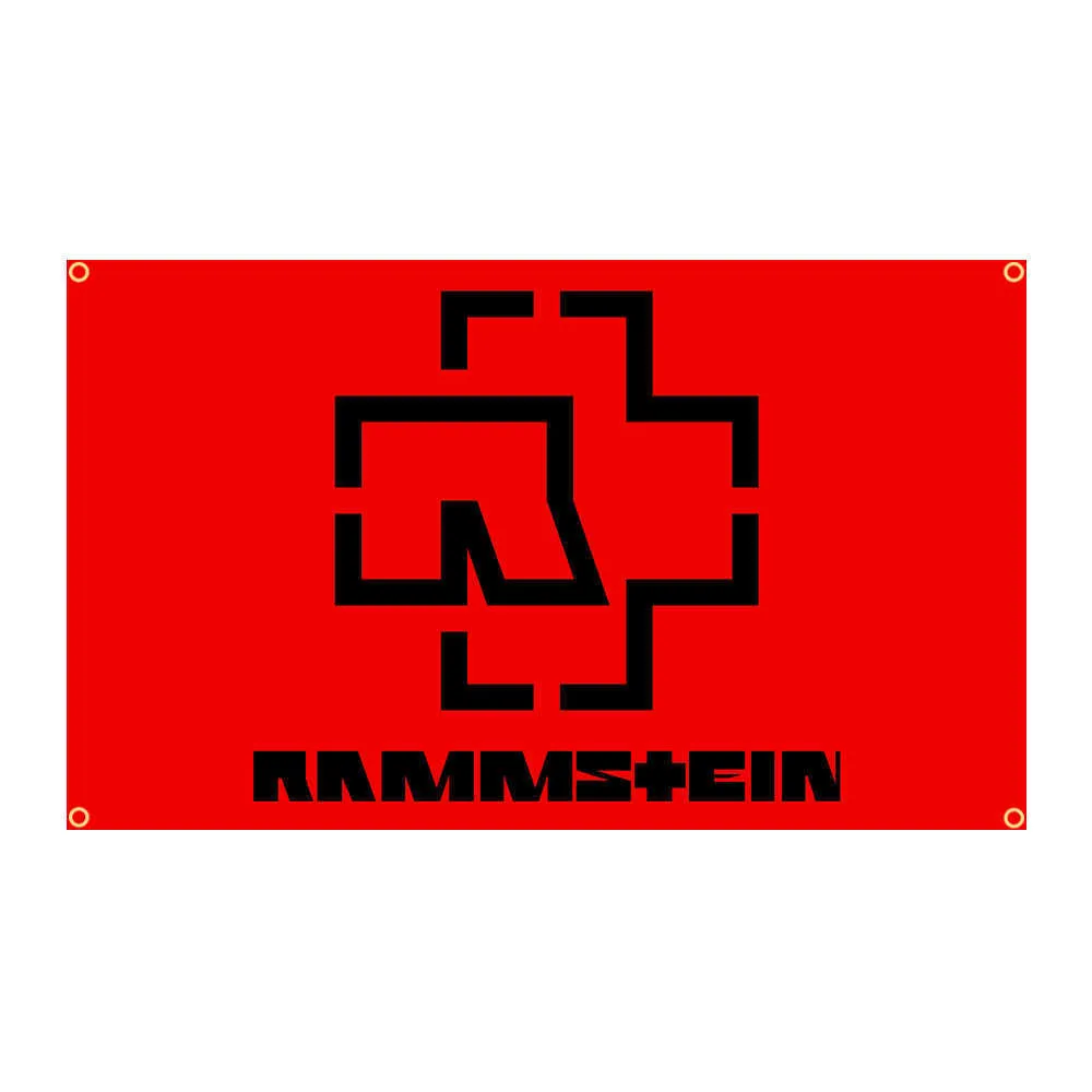 Banner Vlaggen 90x150cm Rammstes Ger Zware Rock Band Vlag Polyester Gedrukt huis of slaapkamerdecoratie Banner Tapestry G230524