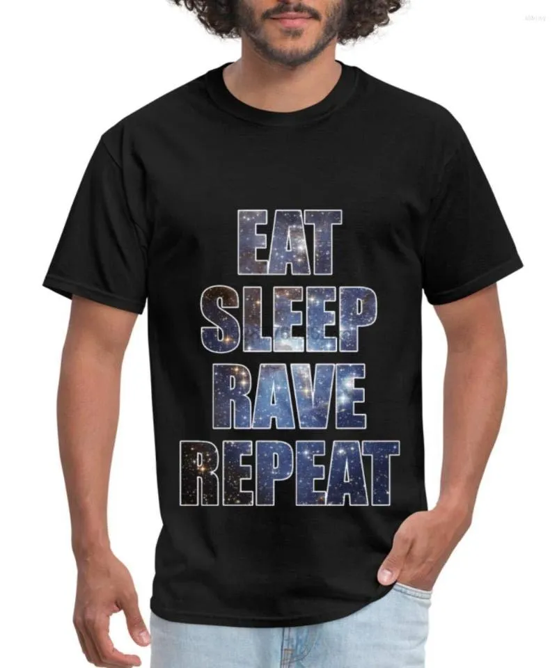 メンズTシャツは睡眠レイブリピートTシャツを食べます