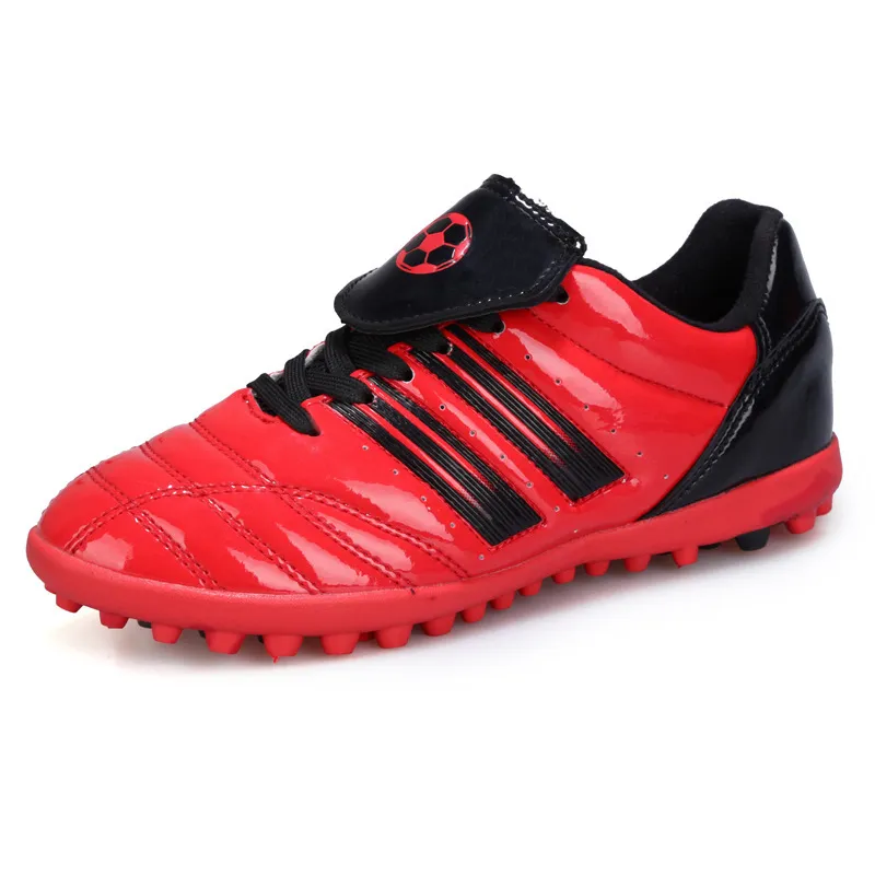 Football shoes children's grass anti slip training shoes blue yellow red and black student football sports shoes long nails broken nails and sneakers