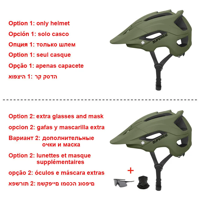 Comprar Casco de bicicleta Cascos de ciclismo de montaña de carretera Casco  de bicicleta ultraligero CE MTB integralmente moldeado