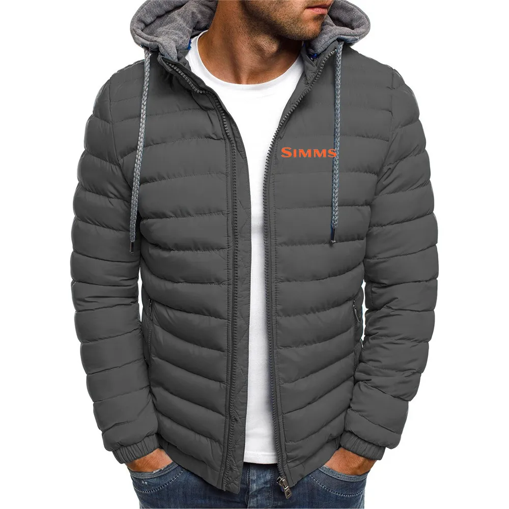 Erkek Hoodies Sweatshirts Simms Fishing 2023 Sonbahar ve Kış Rahat Katı Kapşonlu Pamuk Takım 7 Renk Erkekler Ceket Giyim Boş Zamanlar Günlük Parkas 230524