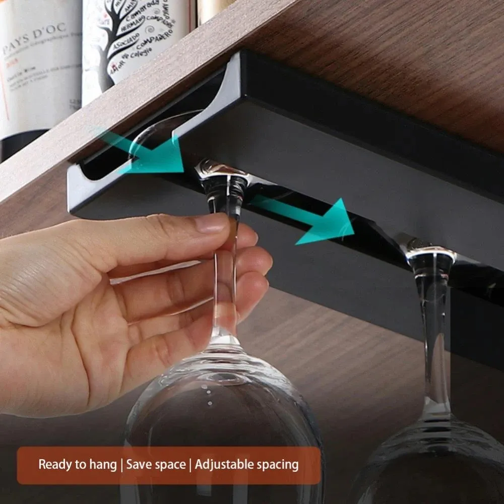 Wine glass rack for cupboard store
