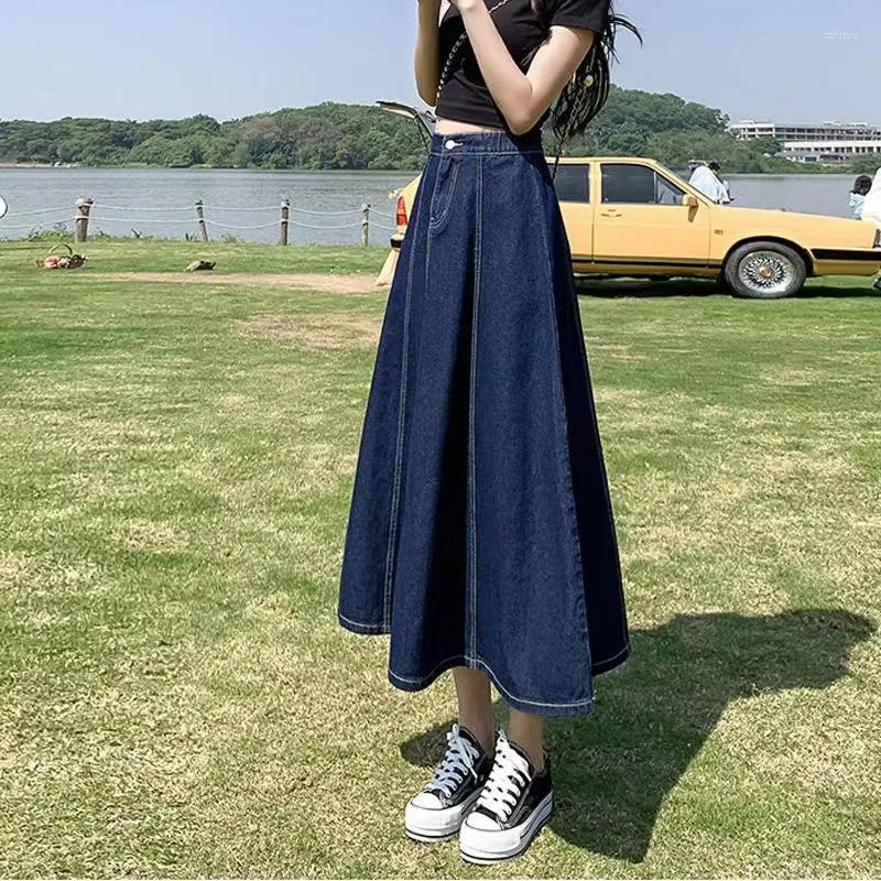 Plus size denim skirt 6xl best sale