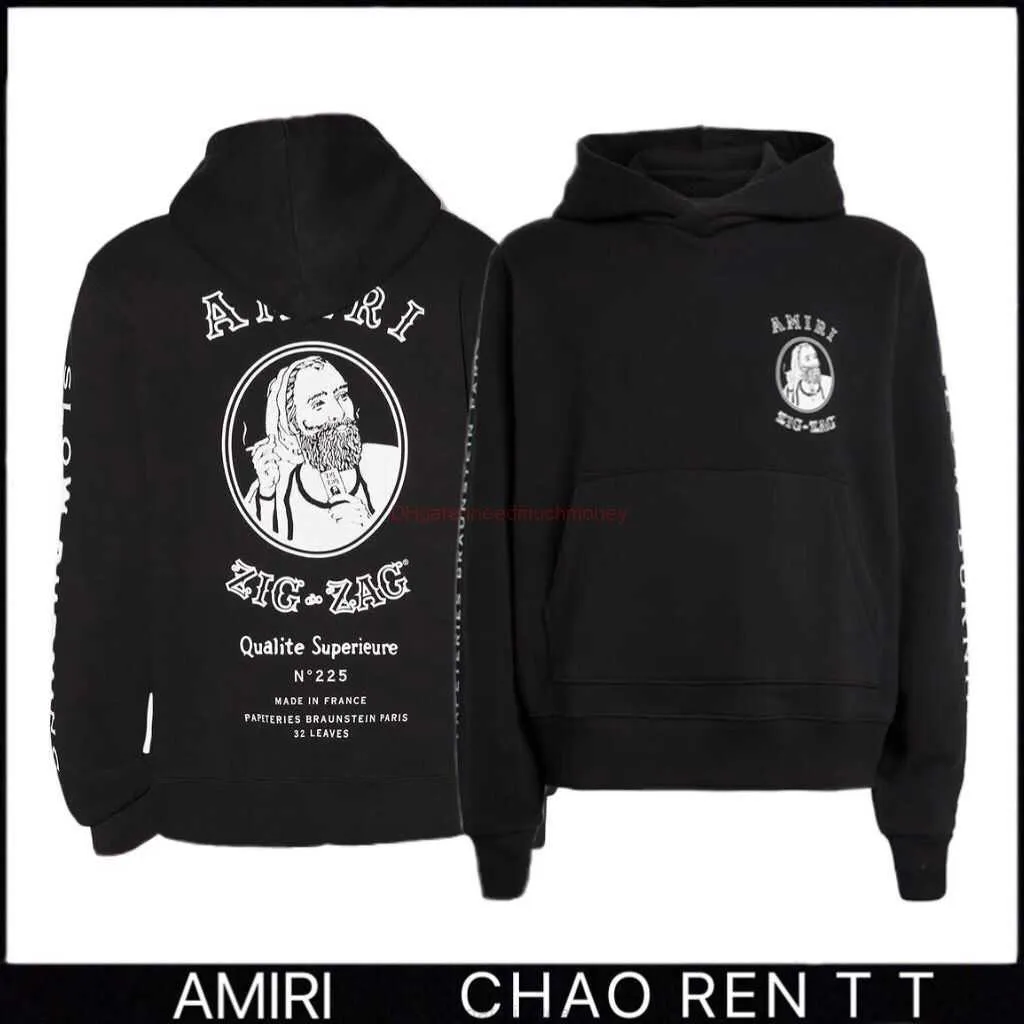 Tasarımcı giyim erkek sweatshirts amires am hoodies amies kış özel co markalı sakal portre baskı alfabe kazak gündelik erkek kadın hoodies moda st